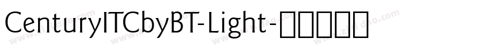 CenturyITCbyBT-Light字体转换