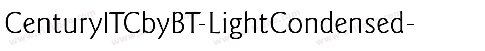 CenturyITCbyBT-LightCondensed字体转换
