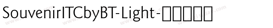 SouvenirITCbyBT-Light字体转换
