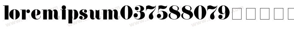 loremipsum037588079字体转换