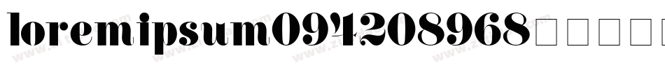 loremipsum094208968字体转换