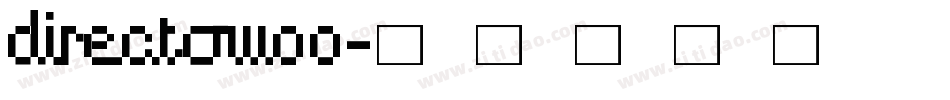 DirectoW00字体转换
