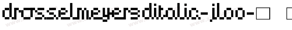 Drosselmeyer3DItalic-jl00字体转换