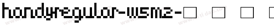 HandyRegular-w5m2字体转换