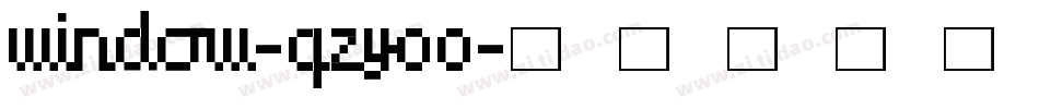 Window-qZY00字体转换