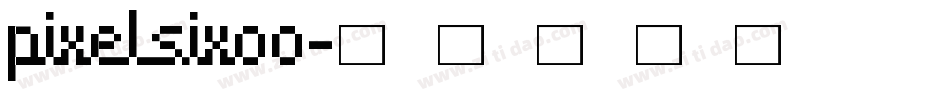 pixelsix00字体转换