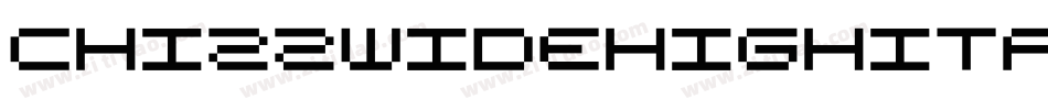 ChizzWideHighItalic-3m3字体转换