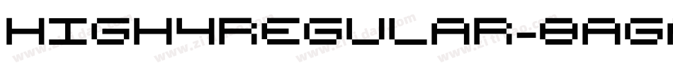 High4Regular-8AGA字体转换