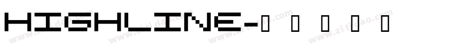 Highline字体转换