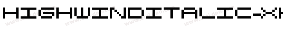 HighwindItalic-xKeR字体转换