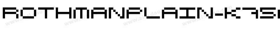 RothmanPlain-K75p字体转换