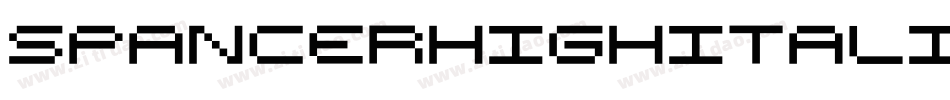 SpancerHighItalic-gxBYY字体转换