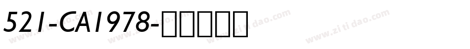 521-CA1978字体转换