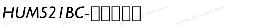 HUM521BC字体转换