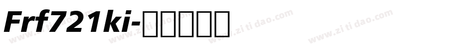 Frf721ki字体转换