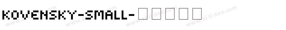 kovensky-small字体转换