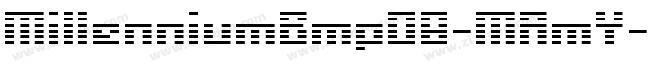 MillenniumBmp08-MAmY字体转换