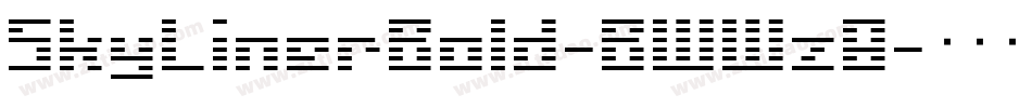 SkyLinerBold-BWWz8字体转换