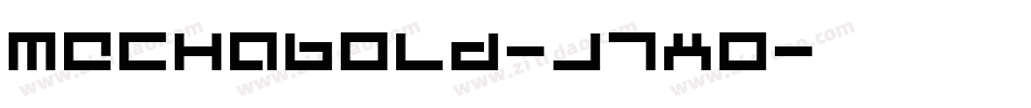 MechaBold-j7X0字体转换