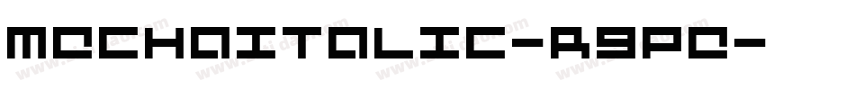 MechaItalic-R9pE字体转换