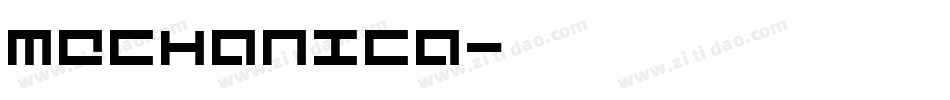Mechanica字体转换