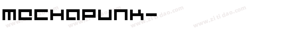 Mechapunk字体转换