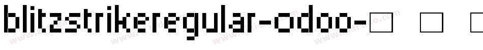 BlitzstrikeRegular-oD00字体转换