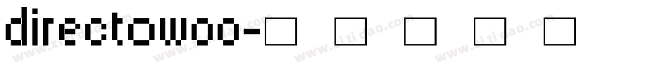 DirectoW00字体转换