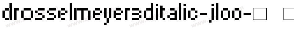 Drosselmeyer3DItalic-jl00字体转换