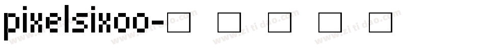pixelsix00字体转换