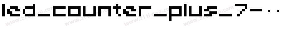 led_counter_plus_7字体转换