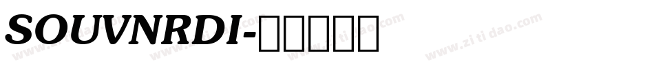 SOUVNRDI字体转换