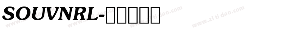 SOUVNRL字体转换