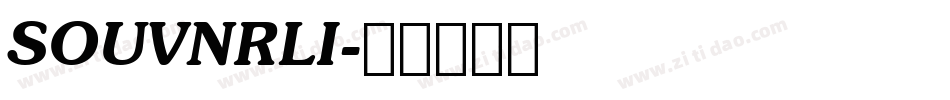SOUVNRLI字体转换