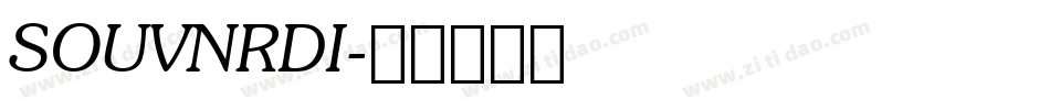 SOUVNRDI字体转换