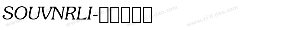 SOUVNRLI字体转换