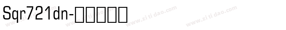 Sqr721dn字体转换