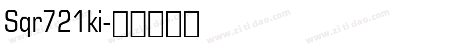 Sqr721ki字体转换