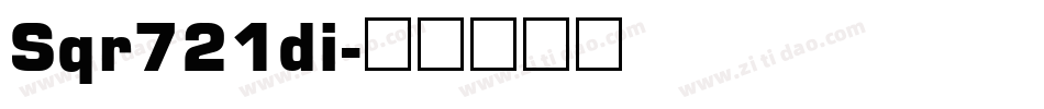 Sqr721di字体转换
