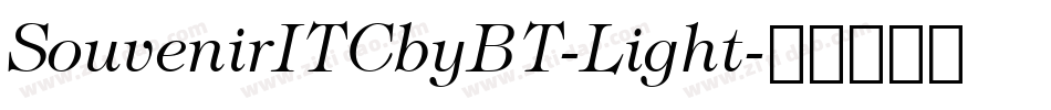 SouvenirITCbyBT-Light字体转换