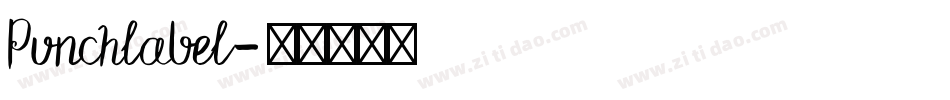 Punchlabel字体转换