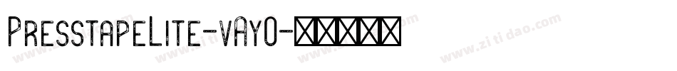 PresstapeLite-vAyO字体转换