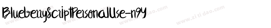BlueberryScriptPersonalUse-n9YJ字体转换