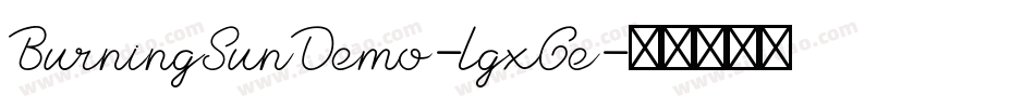 BurningSunDemo-lgxGe字体转换