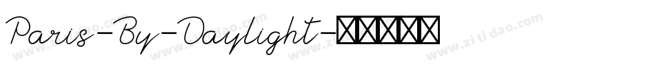 Paris-By-Daylight字体转换