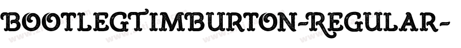 BootlegTimBurton-Regular字体转换