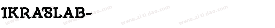 IkraSlab字体转换