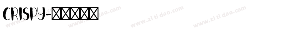 CRISPY字体转换