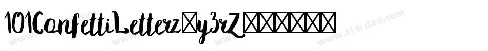 101ConfettiLetterz-y3rZ字体转换