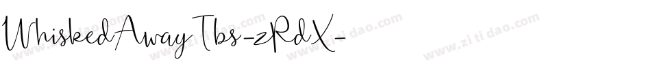 WhiskedAwayTbs-zRdX字体转换